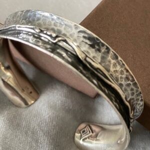SILPADA Vintage Retired Hammered Sterling Cuff B1684